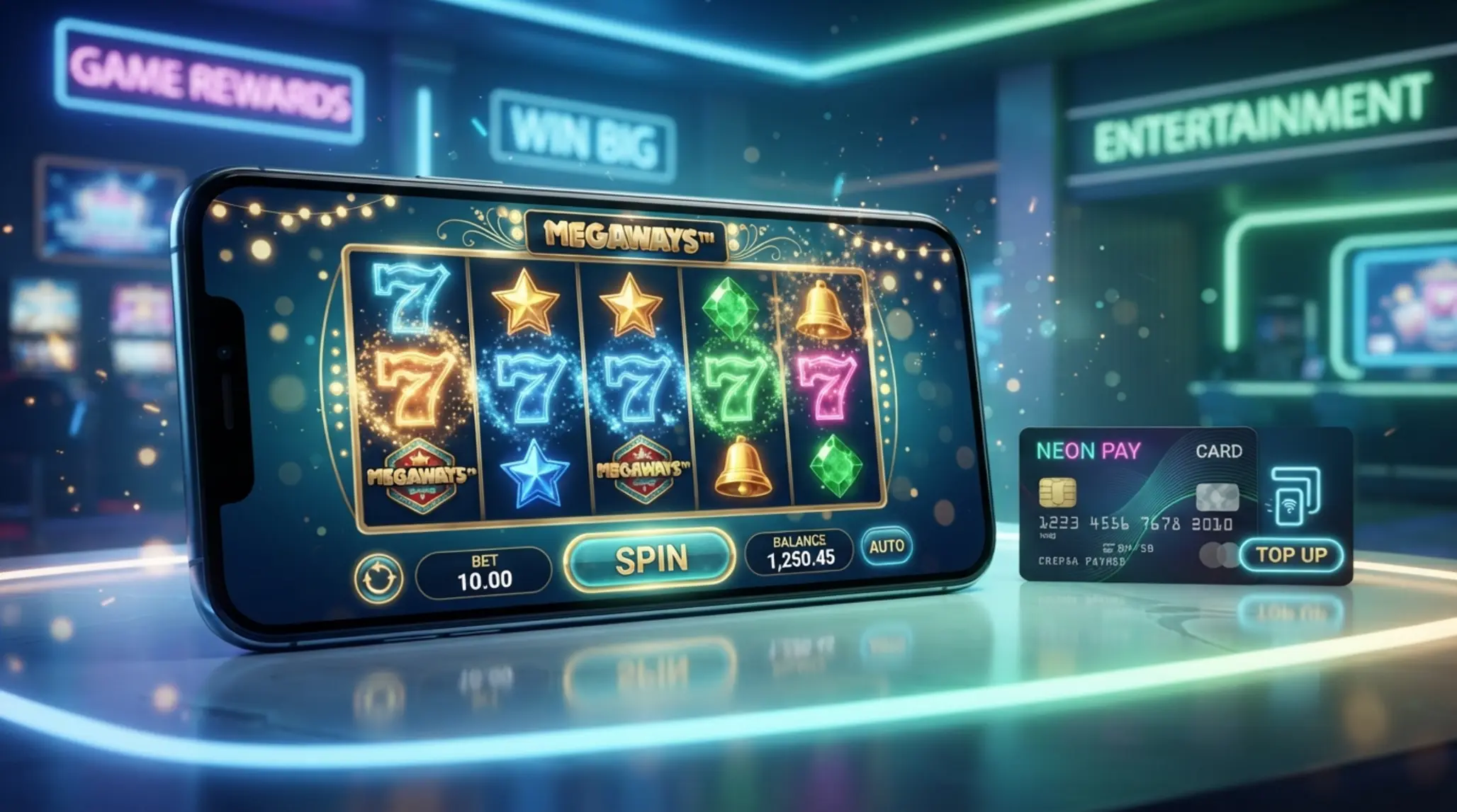 Visual de giros gratis con método prepago en juego online