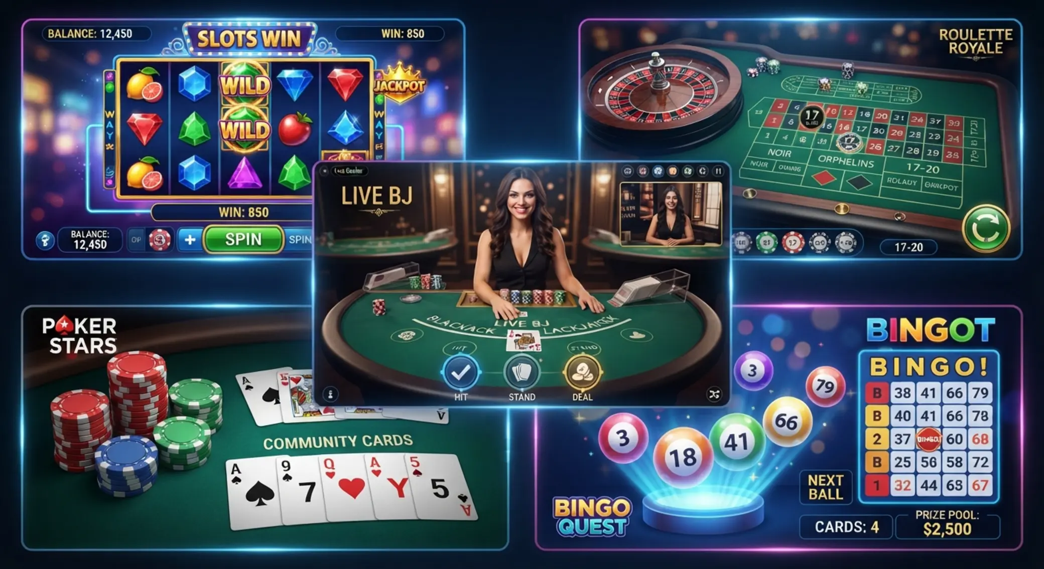 Diferentes tipos de juegos online compatibles con saldo prepago